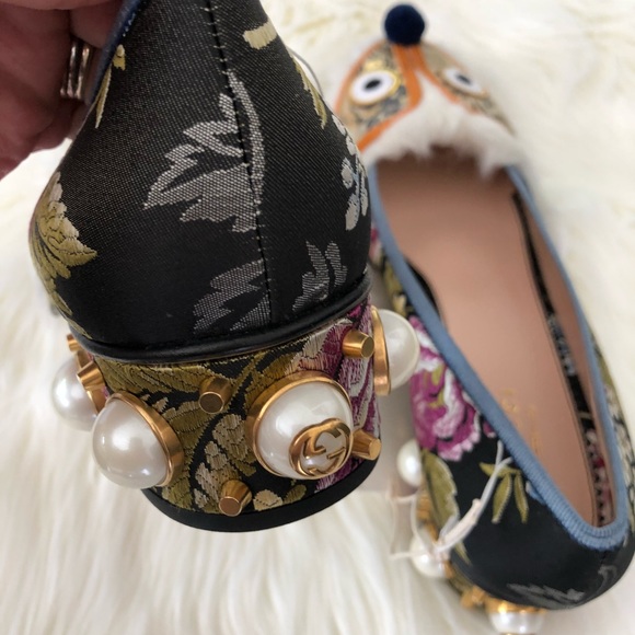 Gucci Kimberly embellished Heels Sz 39.5 - Picture 6 of 11